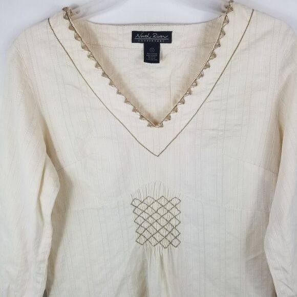NORTH RIVER OUTFITTERS 100% COTTON BOHO TOP. SZ S. - Picture 10 of 16